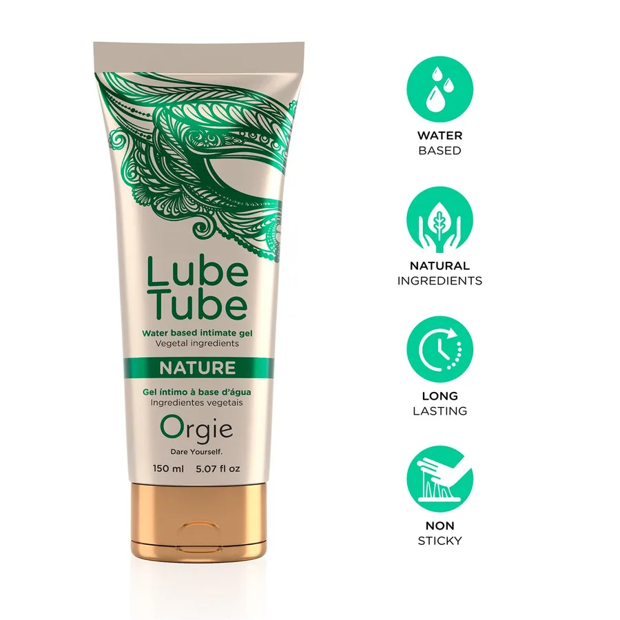 Лубрикант на водній основі Orgie Lube Tube Nature, 150 мл, натуральний склад, зволожує, заспокоює