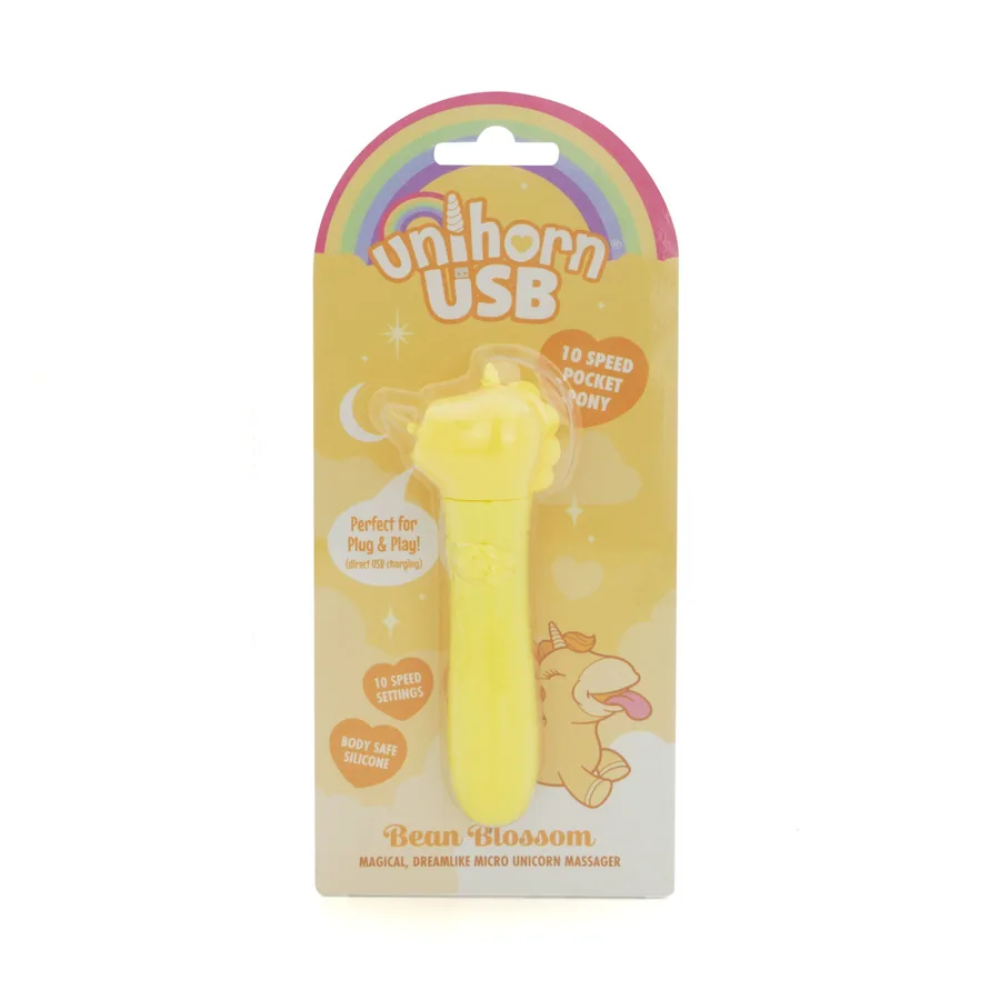 Вібратор-єдиноріжка Unihorn USB Bullet – Bean Blossom, віброкуля, USB-зарядка, 10 режимів