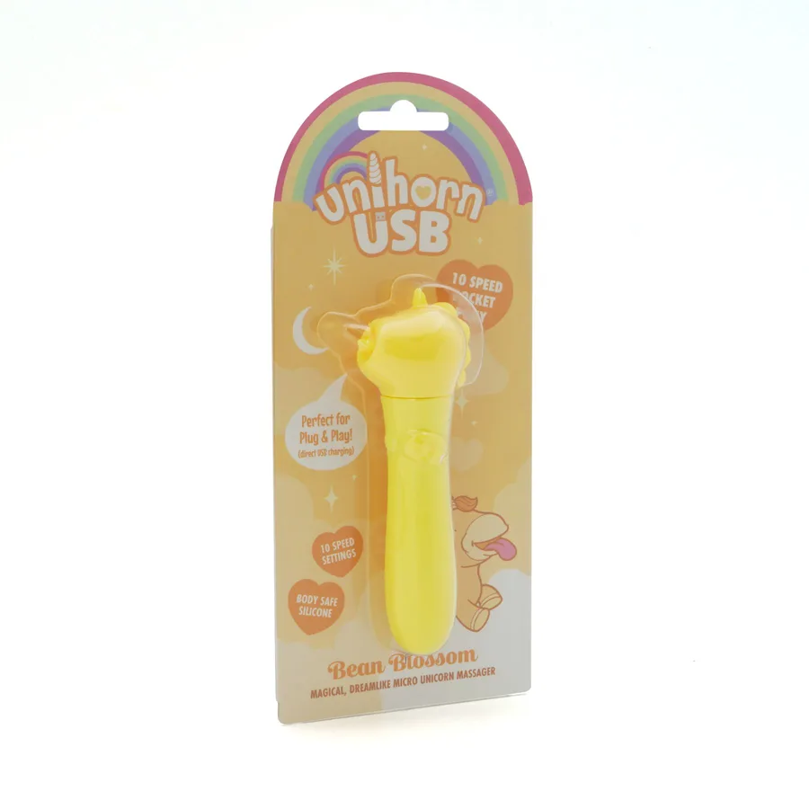 Вібратор-єдиноріжка Unihorn USB Bullet – Bean Blossom, віброкуля, USB-зарядка, 10 режимів