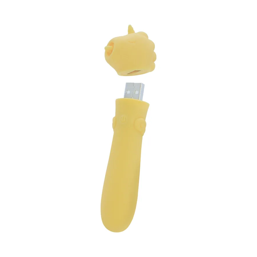 Вібратор-єдиноріжка Unihorn USB Bullet – Bean Blossom, віброкуля, USB-зарядка, 10 режимів