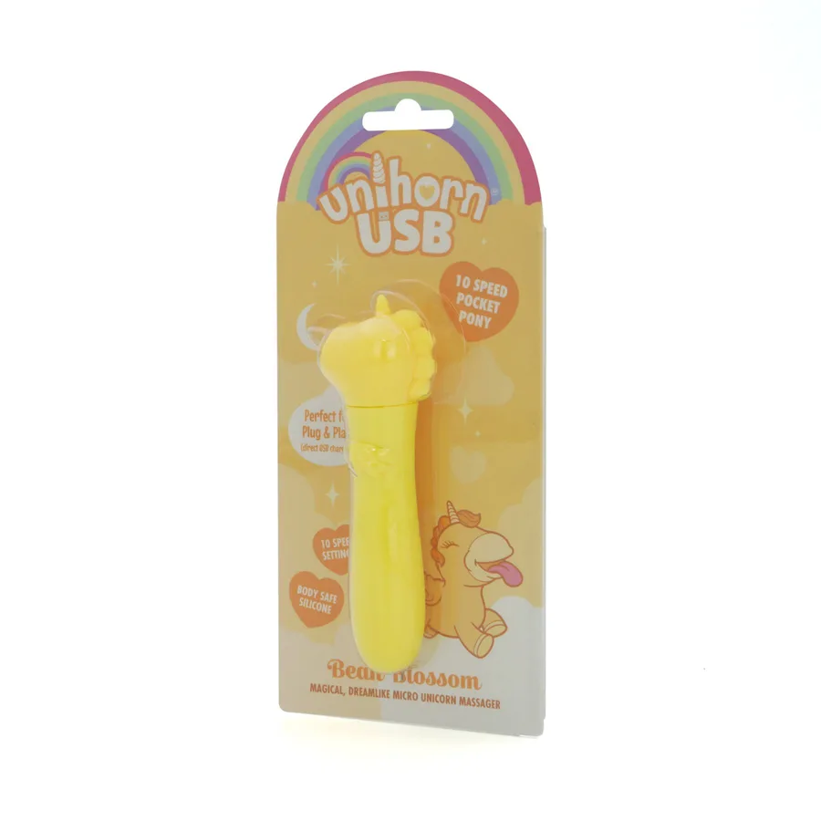 Вібратор-єдиноріжка Unihorn USB Bullet – Bean Blossom, віброкуля, USB-зарядка, 10 режимів