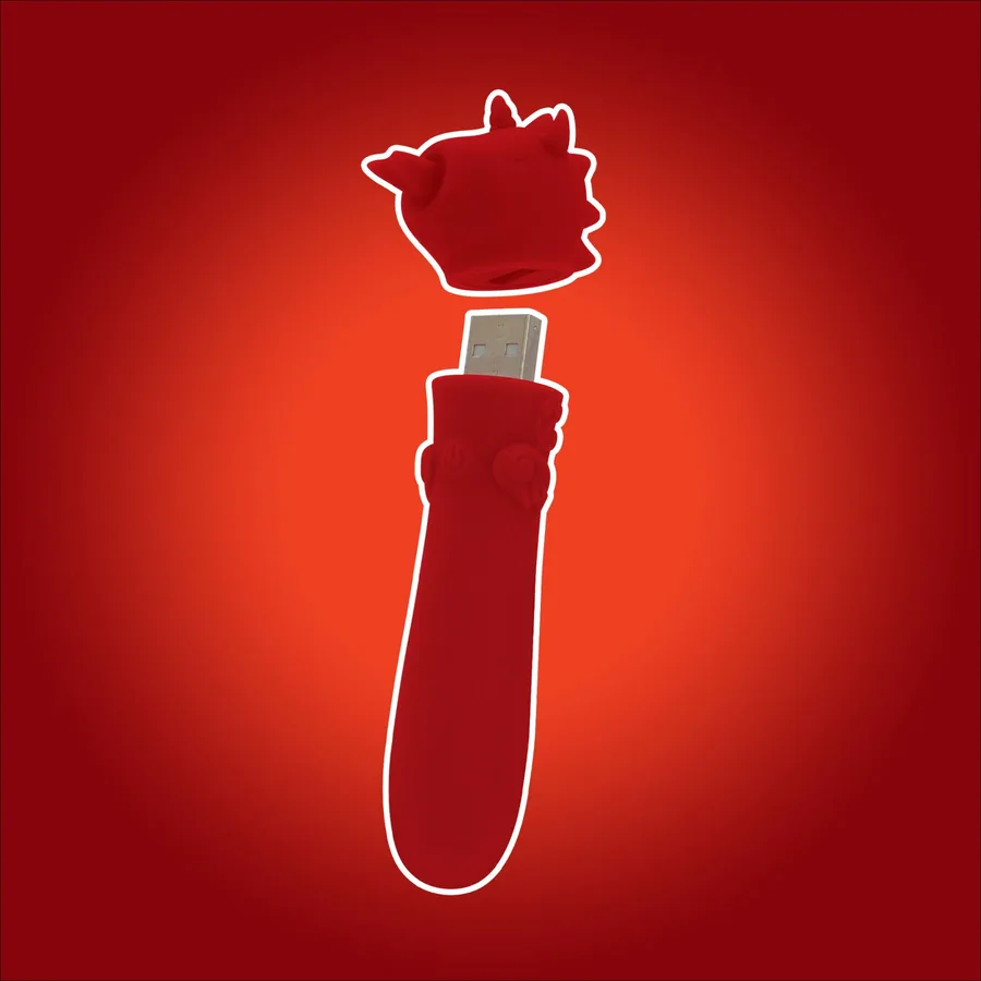 Вибратор-единорожка Unihorn USB Bullet – Blaze Diablo вибропуля, USB-зарядка, 10 режимов