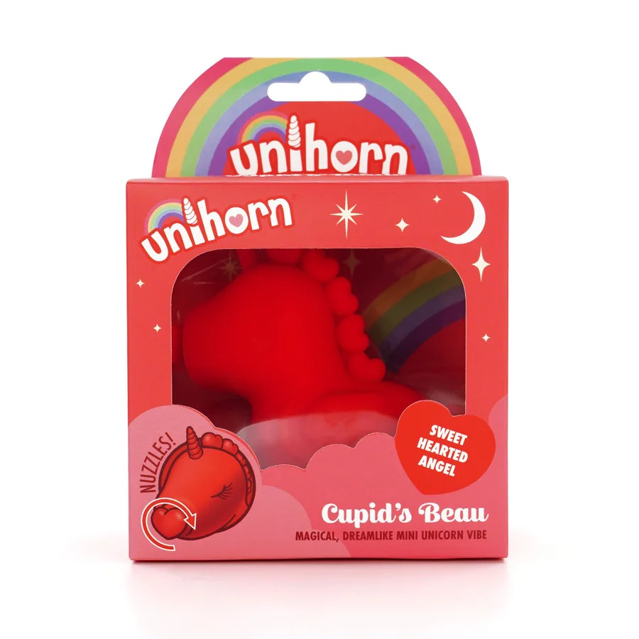 Вибратор-единорожка Unihorn – Cupid's Beau, массирующий язычок-сердечко