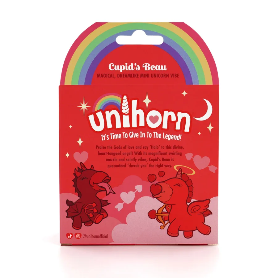 Вибратор-единорожка Unihorn – Cupid's Beau, массирующий язычок-сердечко