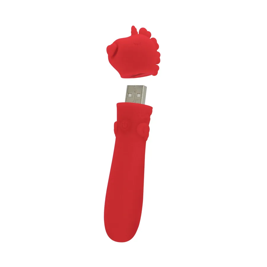 Вибратор-единорожка Unihorn USB Bullet – Cupid's Beau, вибропуля, USB-зарядка, 10 режимов