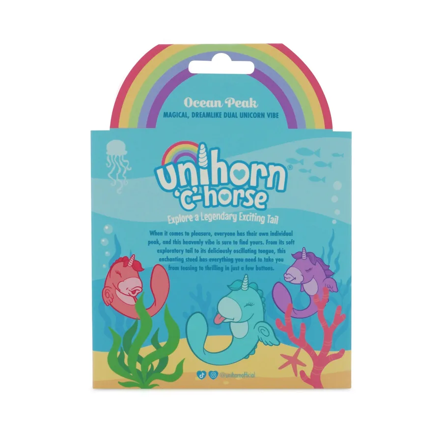 Вибратор-единорожка Unihorn – C Horse – Ocean Peak, вагинально-клиторальная стимуляция, 2 мотора по 10 режимов