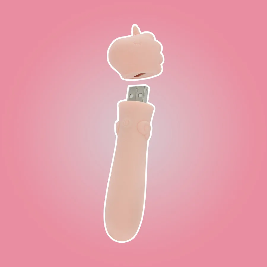 Вибратор-единорожка Unihorn USB Bullet – Heart Throb, вибропуля, USB-зарядка, 10 режимов