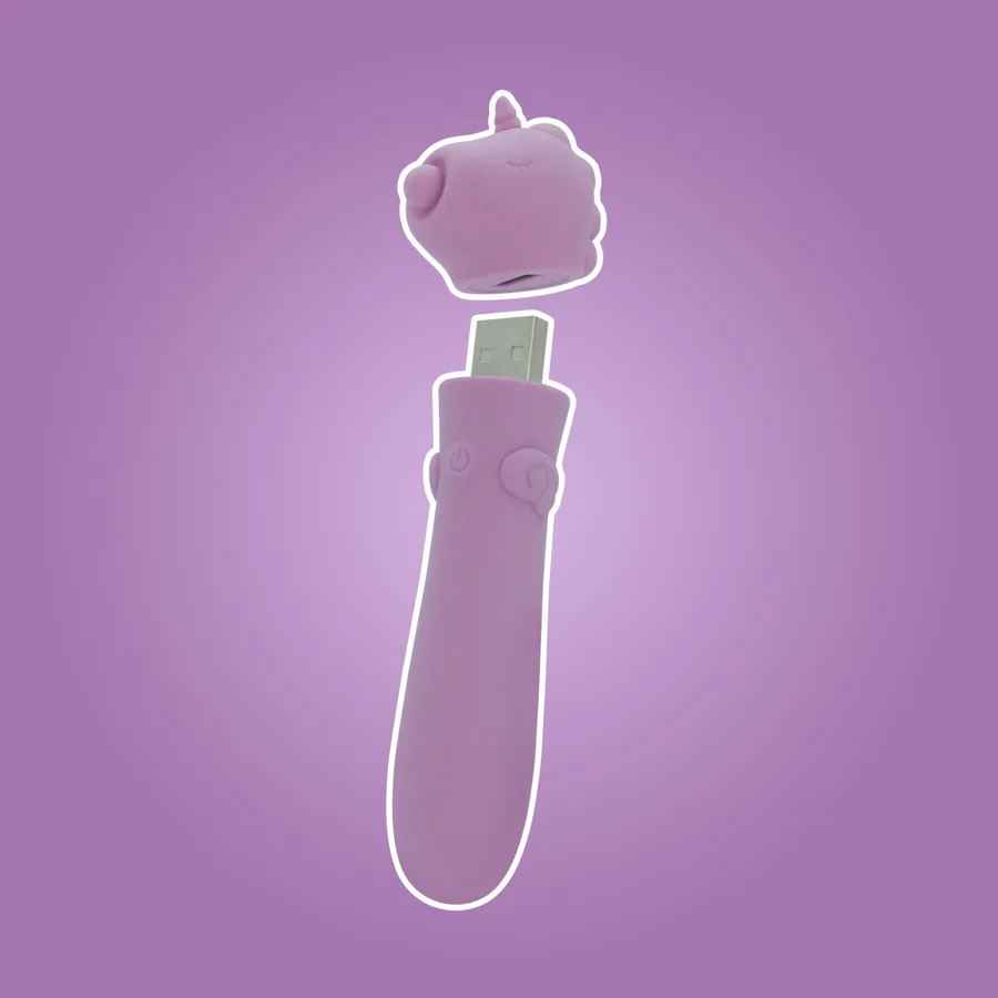 Вібратор-єдиноріжка Unihorn USB Bullet – Karma Lilac, віброкуля, USB-зарядка, 10 режимів
