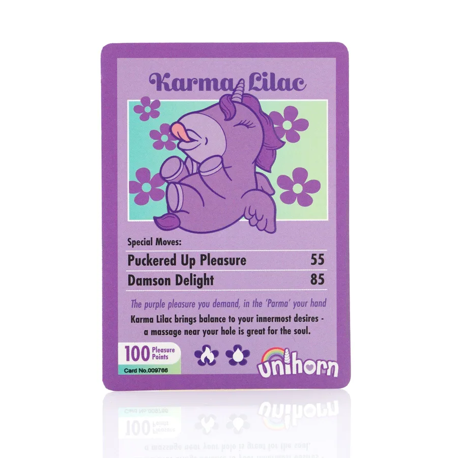 Вібратор-єдиноріжка Unihorn – Karma Lilac, з пульсацією