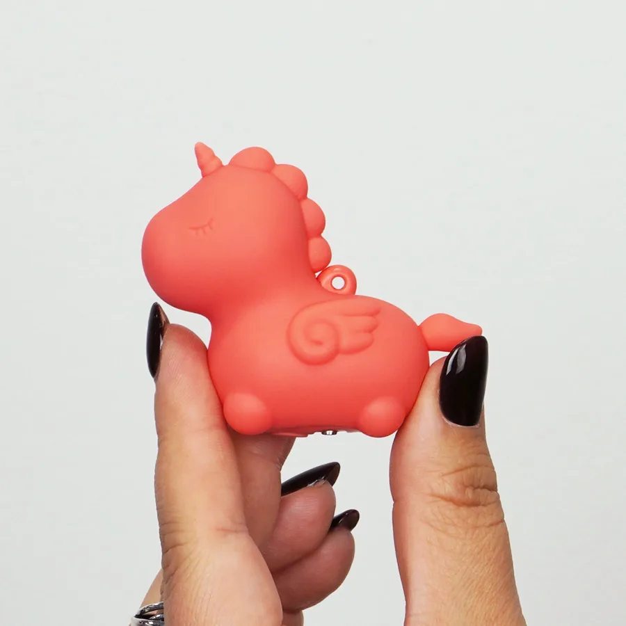 Вібратор-мінієдиноріжка Unihorn Mini – Peachy Pony, брелок з вібрацією, 10 режимів