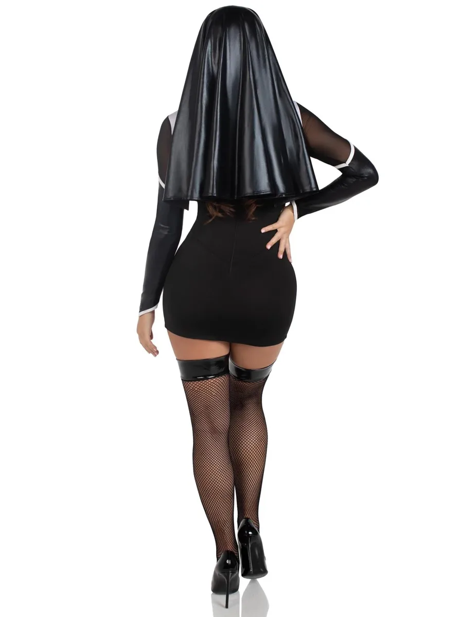 Костюм черниці Leg Avenue Holy Hottie Dress XS