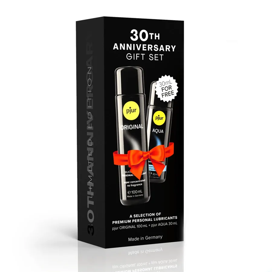 Юбилейный набор лубрикантов pjur 30th Anniversary Gift Set: Original 100 мл и Aqua 30 мл