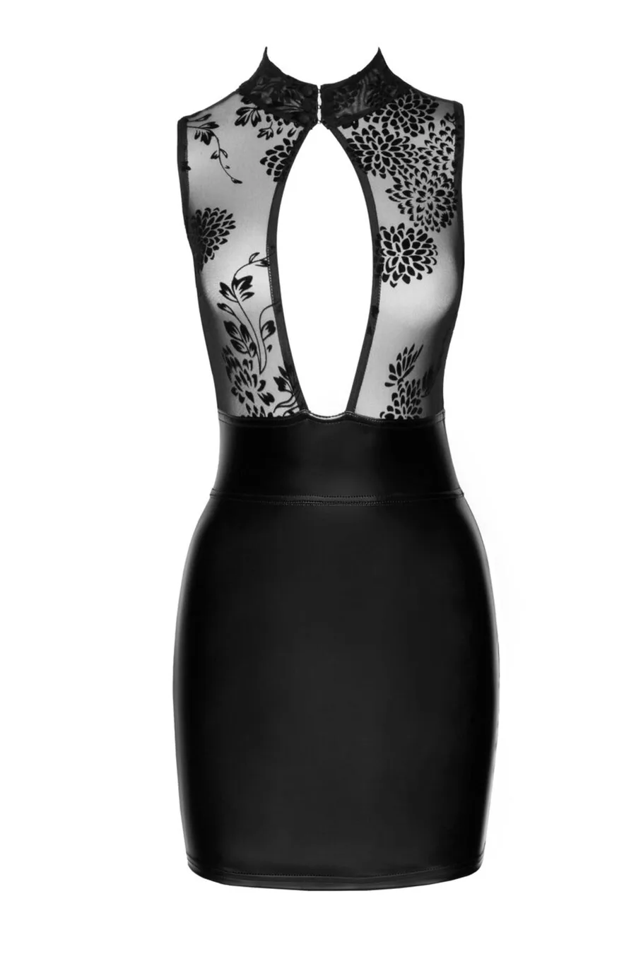 Сукня Noir Handmade F241 Short dress with powerwetlook skirt and tulle top, XL
