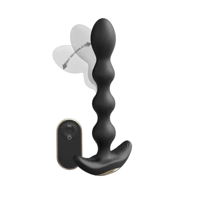 Анальный вибратор-бусы Dorcel FLEXI BALLS, гибкий ствол, пульт ДУ