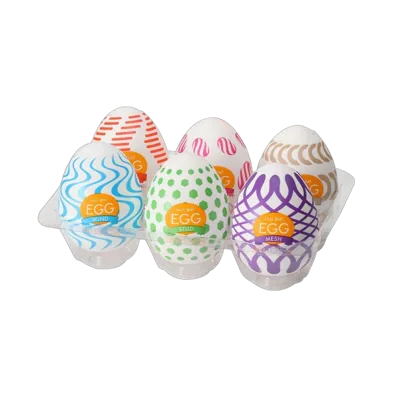 Набір мастурбаторів-яєць Tenga Egg Wonder Pack (6 яєць)