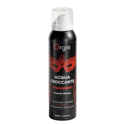 Массажная пенка Orgie – Acqua Croccante Strawberry (150 мл), эффект лопающихся пузырьков