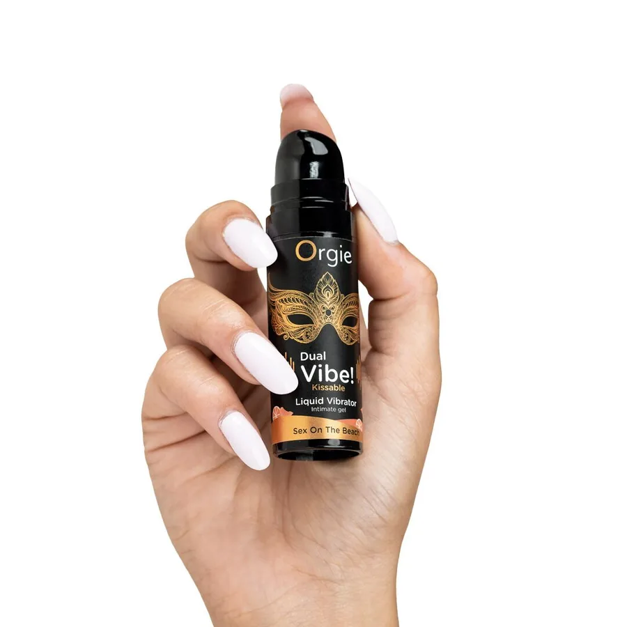 Жидкий вибратор Orgie Dual Vibe! Sex On The Beach Kissable Liquid Vibrator, 15 мл