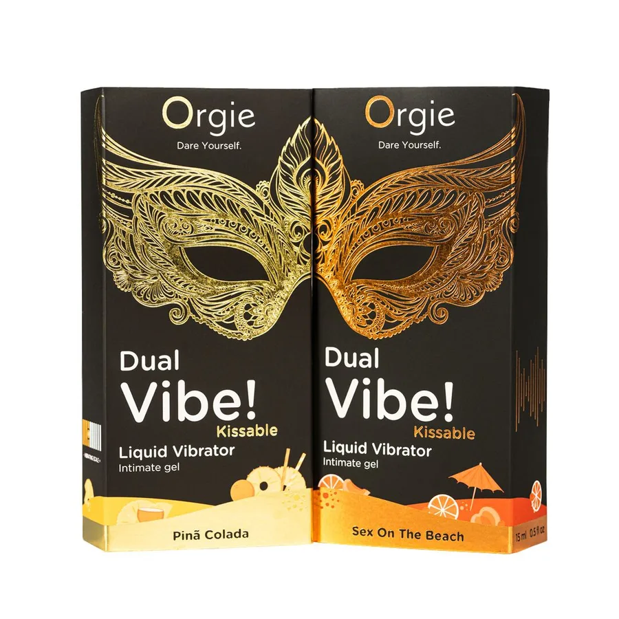 Жидкий вибратор Orgie Dual Vibe! Sex On The Beach Kissable Liquid Vibrator, 15 мл