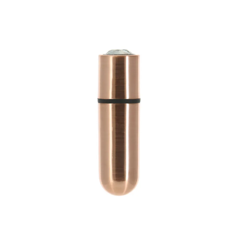 Віброкуля PowerBullet First-Class Bullet 2.5″ з Key Chain Pouch, Rose Gold, 9 режимів вібрації