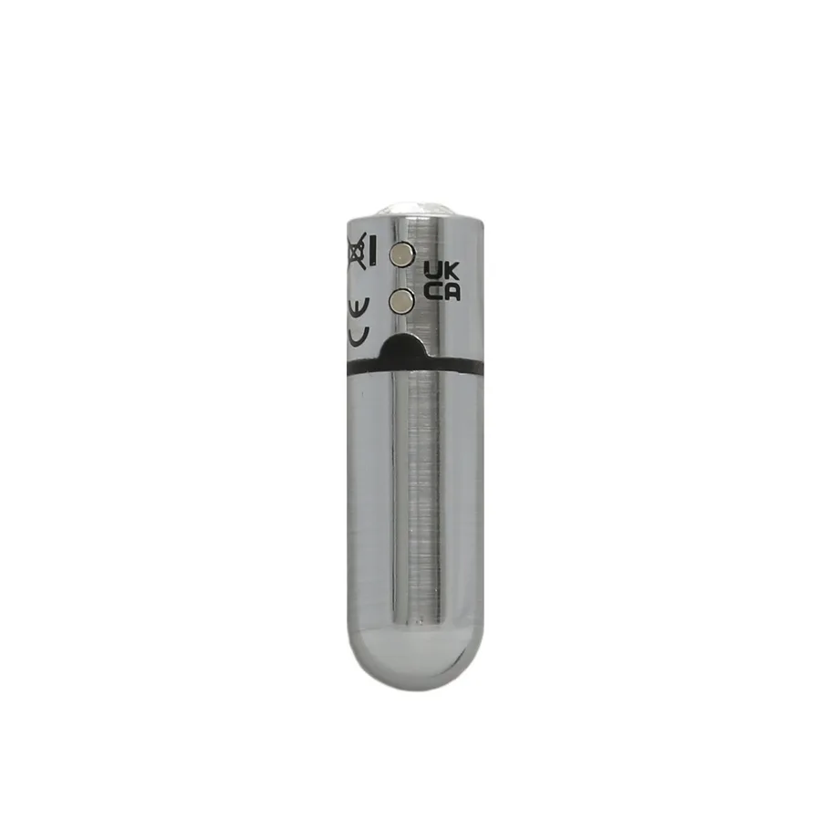 Вибропуля PowerBullet First-Class Bullet 2.5″ with Key Chain Pouch, Silver, 9 режимов вибрации