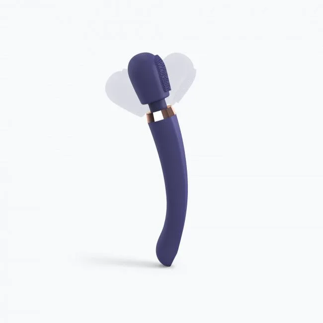 Вибромассажер с силиконовой щеточкой Love to Love Brush Crush – Midnight Indigo