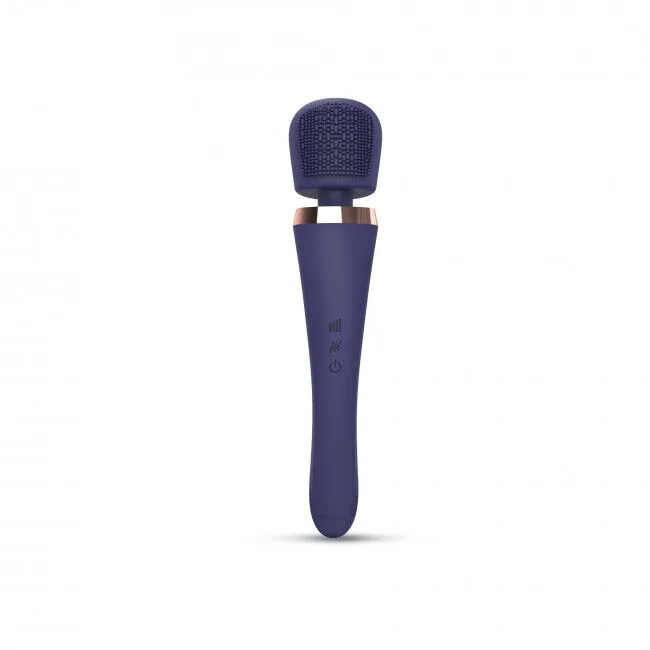 Вибромассажер с силиконовой щеточкой Love to Love Brush Crush – Midnight Indigo