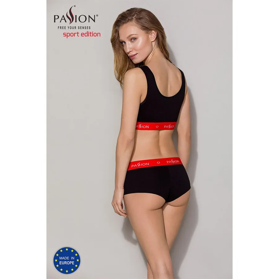Спортивний топ на широких бретелях Passion PS003 TOP S, black