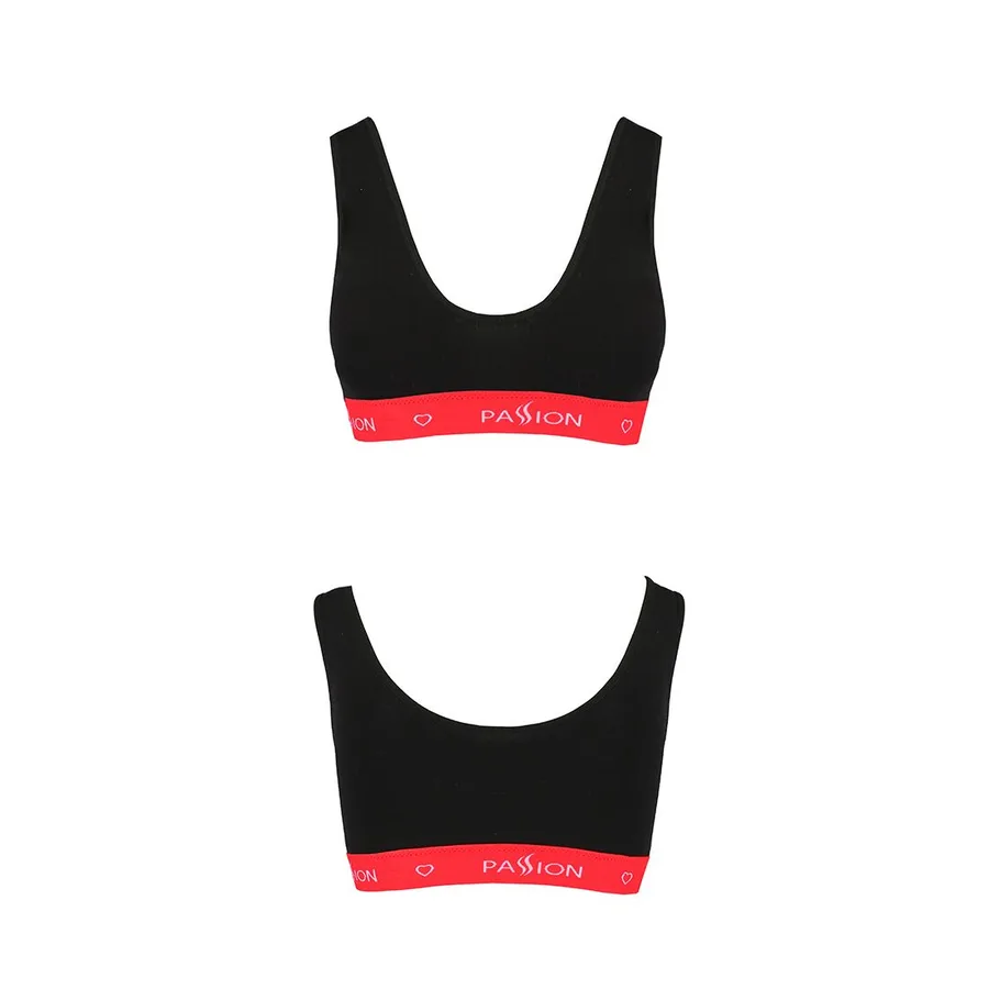 Спортивний топ на широких бретелях Passion PS003 TOP S, black
