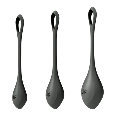 Набір йоні намистин Satisfyer Yoni Power 2 Black, діаметр 2-2,5-3см, маса 22-44-73 г