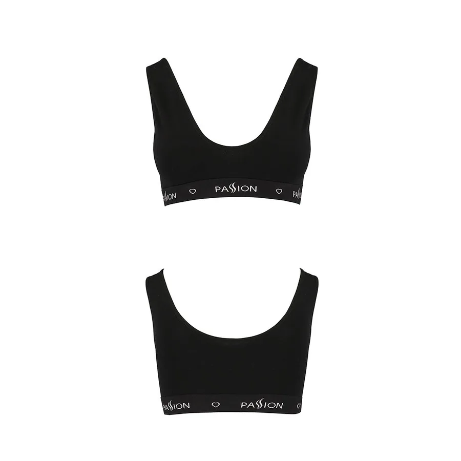 Спортивний топ з широкою гумкою Passion PS004 TOP XL, black