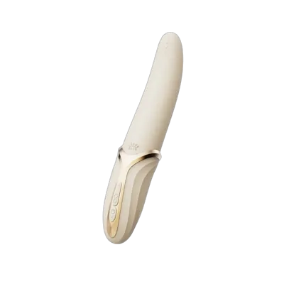 Вібратор Zalo – EVE Ivory White, вібрація + ротація, імітація язичка, підігрів до 39 °C