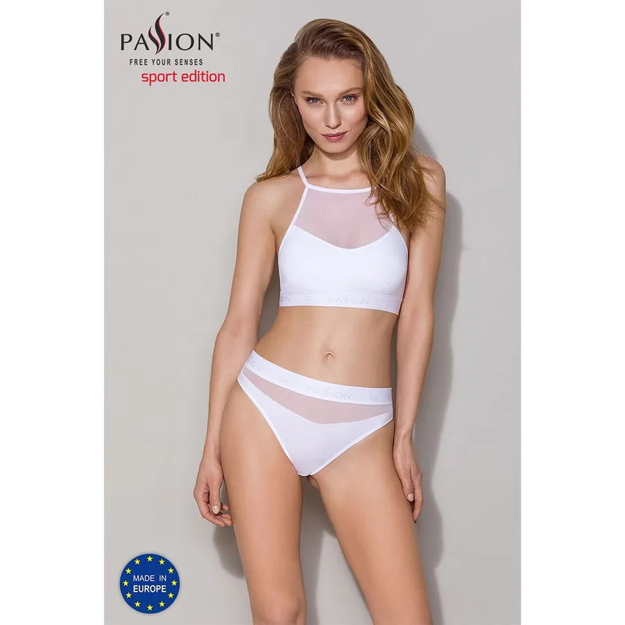 Трусики с прозрачной вставкой Passion PS006 PANTIES XL, white