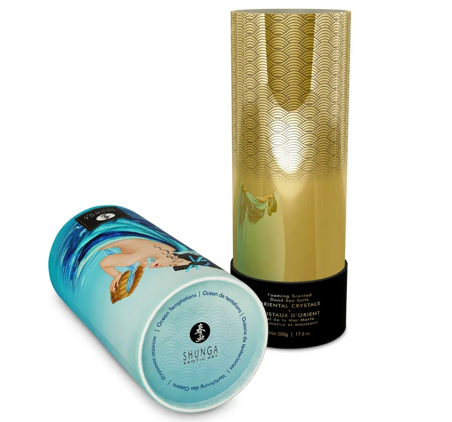 Пенящаяся соль для ванны Shunga Dead Sea salt Oriental Crystals — Ocean Temptations (500 г)