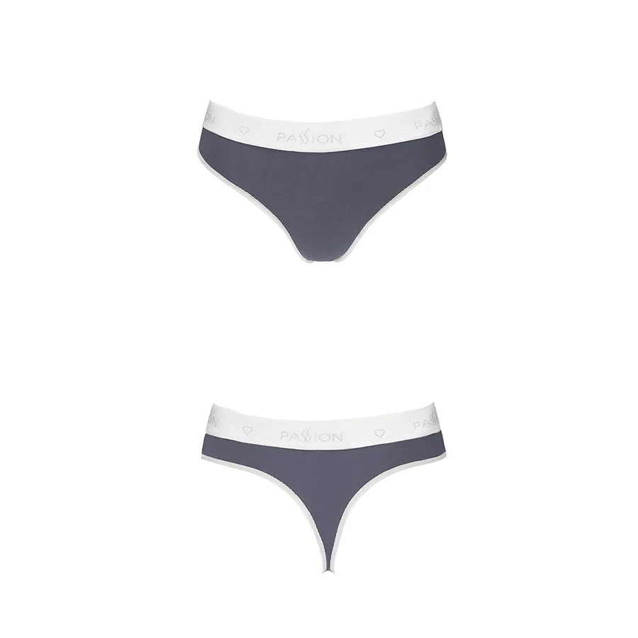 Спортивные трусики-стринги Passion PS007 PANTIES S, dark grey
