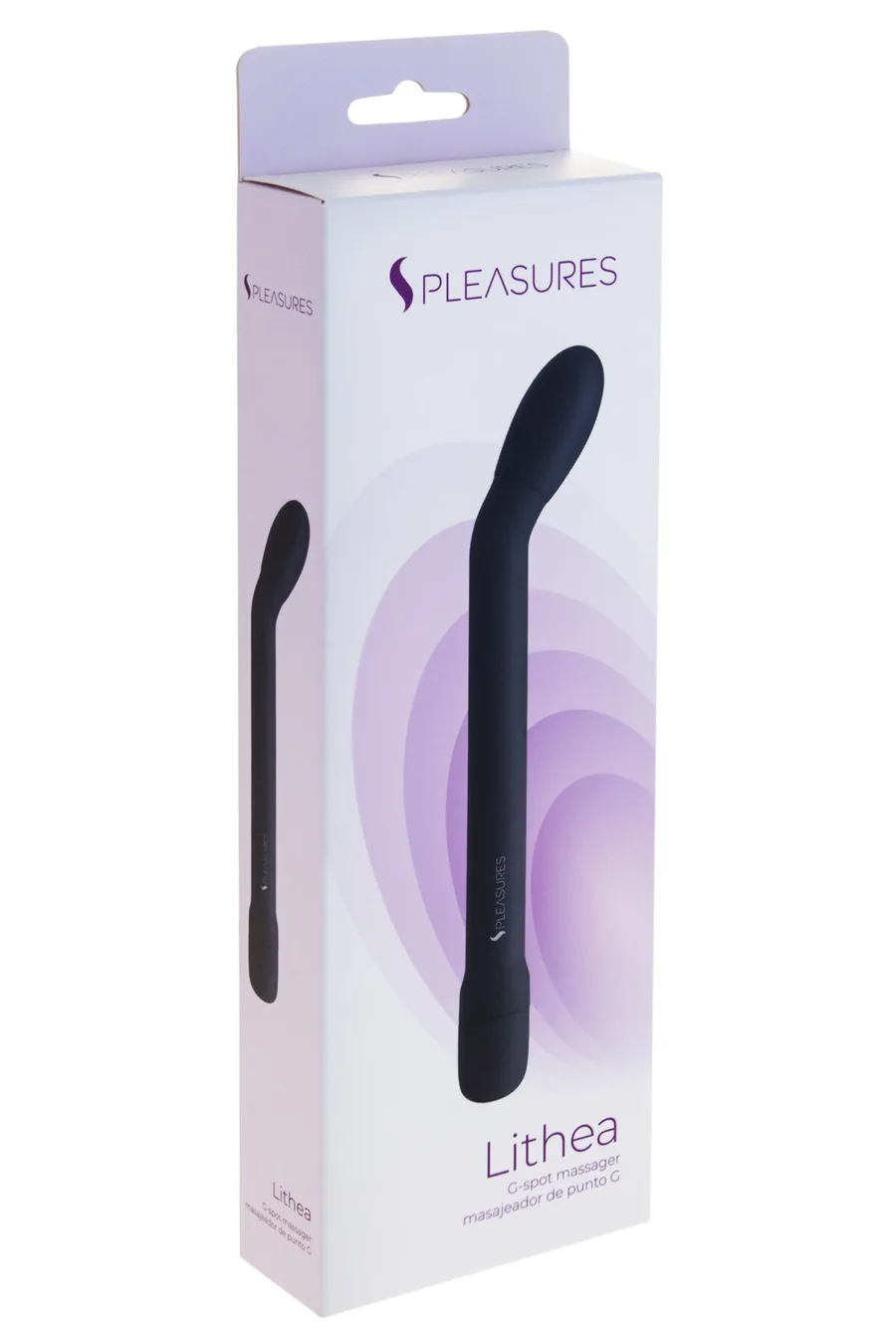 Тонкий вибратор для точки G S Pleasures Lithea Black, 7 режимов