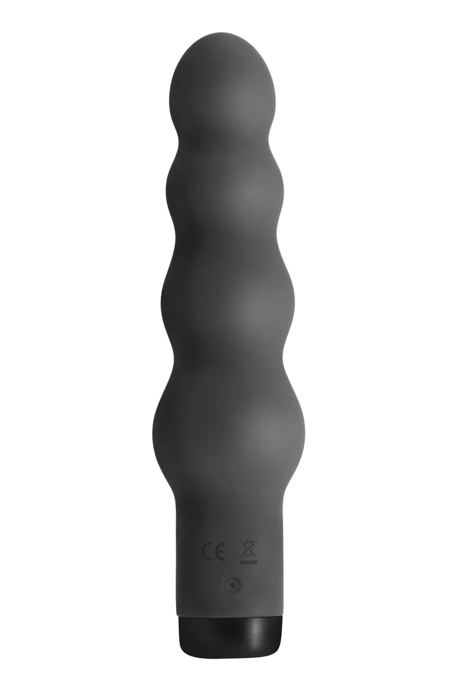 Вибратор S Pleasures Bullets Obsidian, черный, в виде ряда шариков, 10 режимов, диаметр 4 см