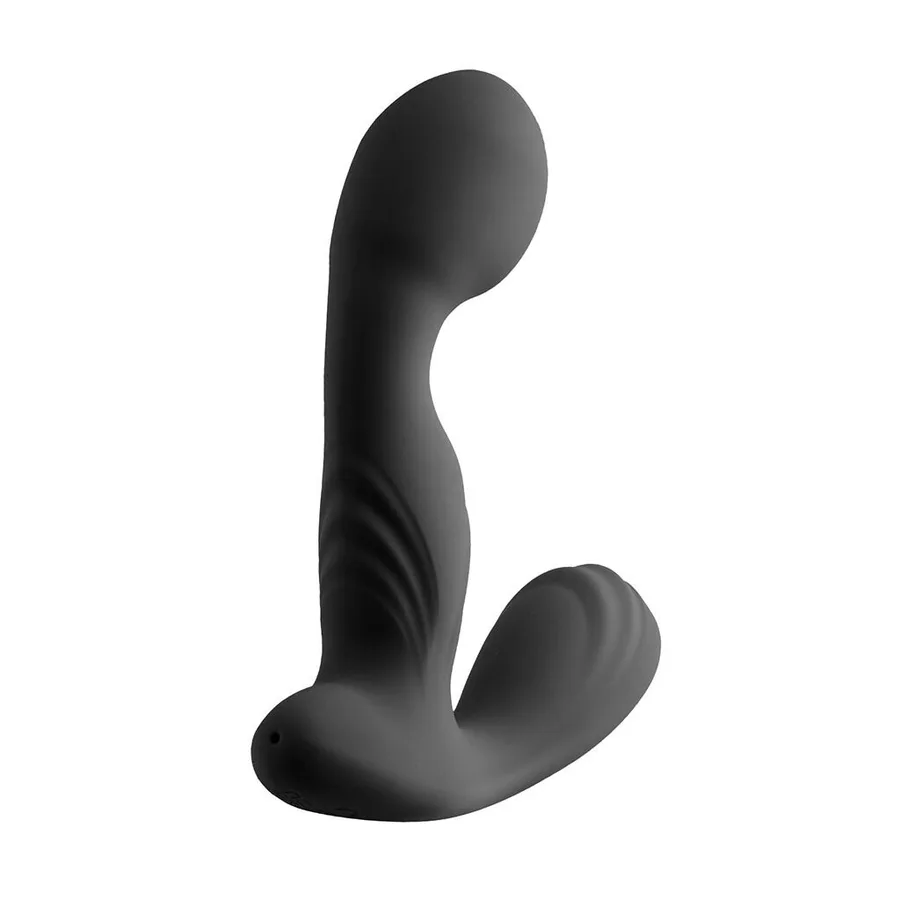 Вибромассажер простаты S Pleasures Premium FUZZY, черный, с рельефом, 10 режимов вибрации