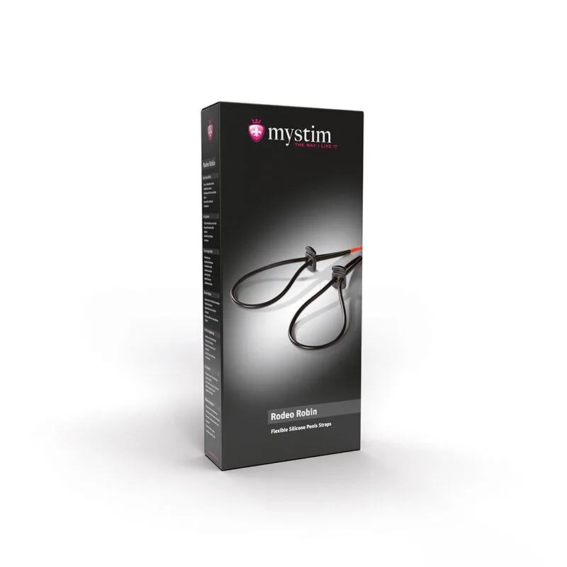 Утяжка для пениса Mystim Rodeo Robin, пара силиконовых токопроводящих лассо