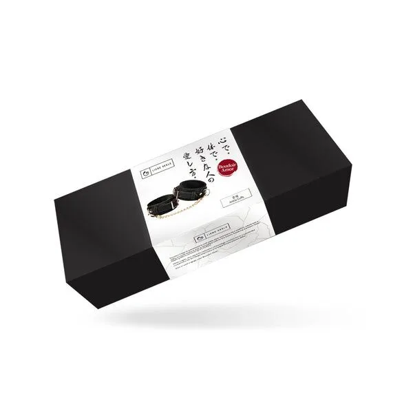 Поножі Liebe Seele Boudoir Amor Ankle Cuffs Black, знімний з’єднувальний ланцюжок