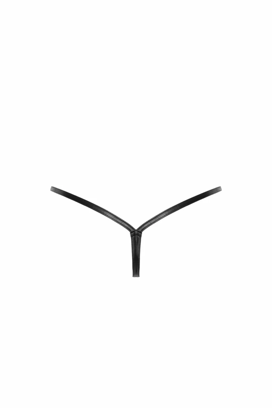 Трусики-стрінги Noir Handmade P012 Wild, L, під латекс, крокодиловий принт, застібки з боків