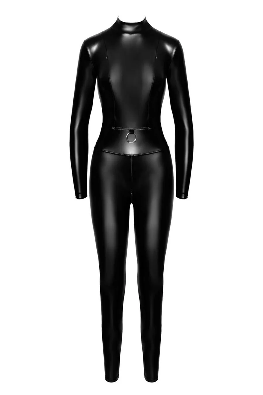 Комбинезон Noir Handmade F319 Caged, M, под латекс, длинный рукав, с доступом, кольцо на поясе