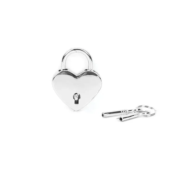 Замочек-сердечко Liebe Seele Heart Shape Padlock Silver (2 шт), универсальный