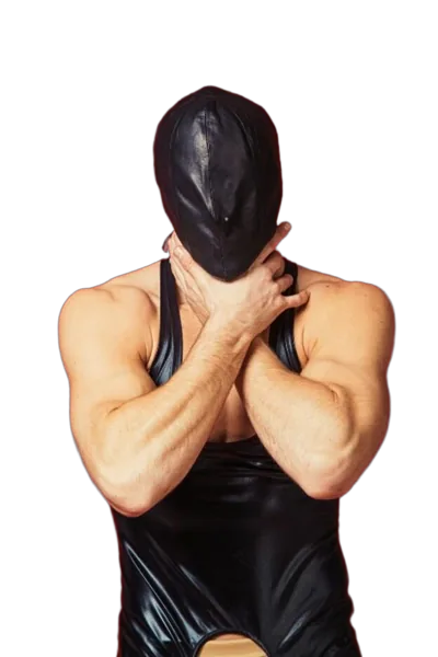 Закритий шкіряний капюшон D&A Deprivation mask Leather