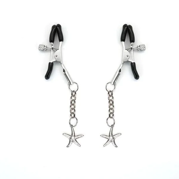 Зажимы для сосков Liebe Seele Starfish Nipple Clamps Silver, подвеска морская звезда