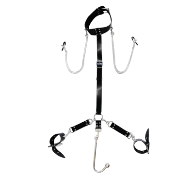 Бондажный набор с металлическим анальным крюком Art of Sex Beatrice Bondage set with anal hook № 1