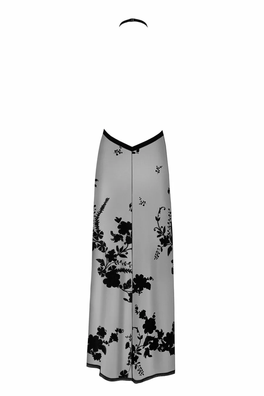 Сукня Noir Handmade F312 Divinity, S, black, прозора, до підлоги, відкрита спина, розріз збоку