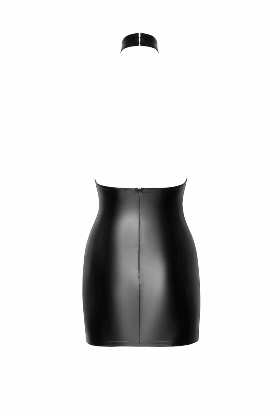 Сукня Noir Handmade F311 Eros, M, black, міні, спідниця під латекс, верх — сітка, відкрита спина