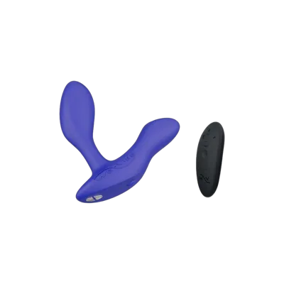 Смарт-вібромасажер простати We-Vibe Vector+ ROYAL BLUE, пульт ДК, регульований кут нахилу