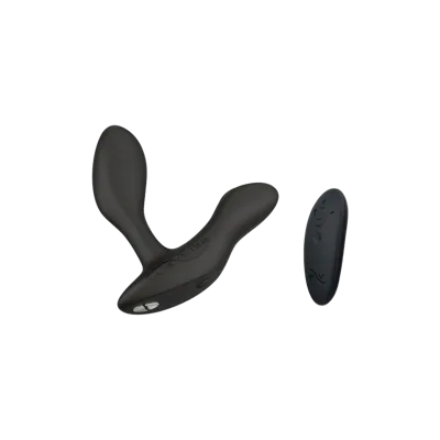Смарт-вібромасажер простати We-Vibe Vector+ CHARCOAL BLACK, пульт ДК, регульований кут нахилу