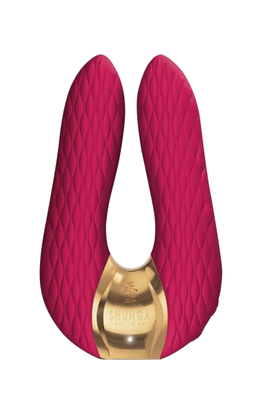 Вибратор для клитора Shunga Aiko Raspberry, гибкие кончики